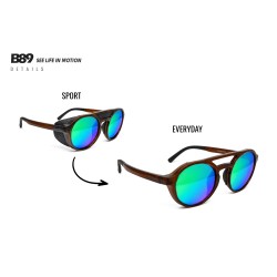 LIVIGNO two styles: sport with side shields, lifestyle with open-bridge spare nose pads