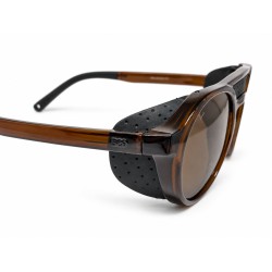 Detalle de las protecciones laterales magnéticas extraíbles de las gafas LIVIGNO B89