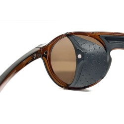 Close-up of the removable magnetic side shields on LIVIGNO B89 sunglasses